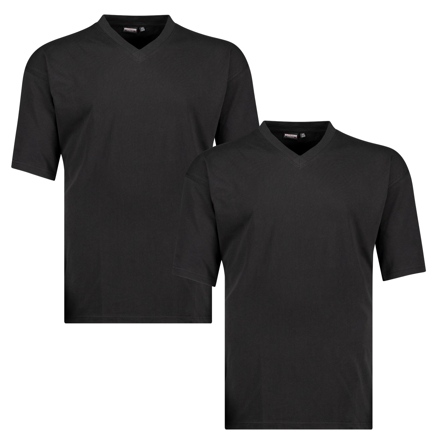 MAVERICK T-Shirt V-Ausschnitt Comfort Fit 2er Pack